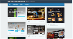 Desktop Screenshot of bestfreeadvertisingforum.com